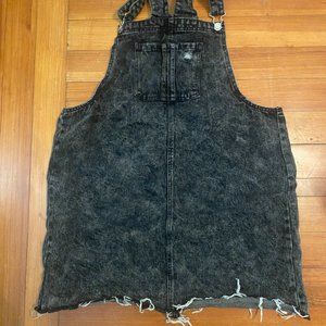 Wild Fable Black acid wash overall skirt size XXL